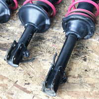 JDM Subaru Forester Shocks STi Pink Springs Struts Suspension Assembly 2003-2008 | Strut Assembly | 2.0l, 2005, EJ205, Forester, Impreza, Pink STi, SG5, SG9, STI, Subaru, WRX, WRX STI | 1383