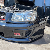 JDM Subaru Forester STi SG5 SG9 Front End Conversion Bumper Lip Headlights Fenders Hood Grille Foglight Covers 2003-2005