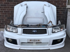 JDM Subaru Forester Cross Sport Front End Conversion Bumper Lip Headlights Fenders Hood Grille Fogs 2003-2005 SG5