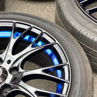 WedsSport SA-20R Wheels Rims - 215/45 R17  -  17x7.5 / 5x114 / +45 Offset Blue Ring | 17x7.5, 5x114.3, freeshipping, wedssport | 2153