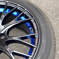 WedsSport SA-20R Wheels Rims - 215/45 R17  -  17x7.5 / 5x114 / +45 Offset Blue Ring | 17x7.5, 5x114.3, freeshipping, wedssport | 2153