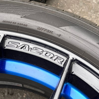 WedsSport SA-20R Wheels Rims - 215/45 R17  -  17x7.5 / 5x114 / +45 Offset Blue Ring | 17x7.5, 5x114.3, freeshipping, wedssport | 2153