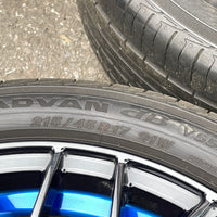 WedsSport SA-20R Wheels Rims - 215/45 R17  -  17x7.5 / 5x114 / +45 Offset Blue Ring | 17x7.5, 5x114.3, freeshipping, wedssport | 2153