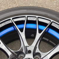 WedsSport SA-20R Wheels Rims - 215/45 R17  -  17x7.5 / 5x114 / +45 Offset Blue Ring