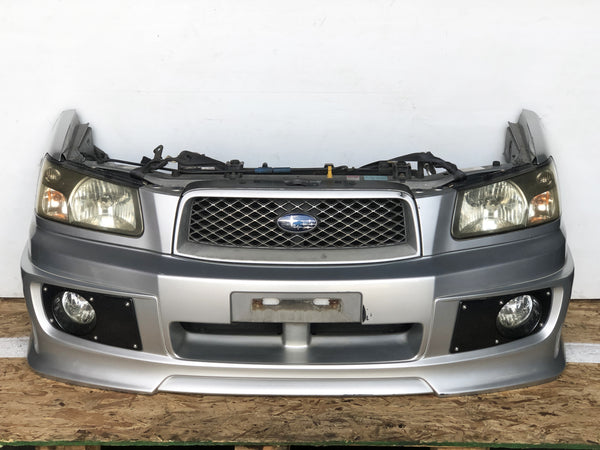 JDM SG5 03-05 Subaru Forester XT STi Front Clip with HID Headlights & Cross Sport Front Carbon Lip Sideskirt with Spats | Front Nose Cut | Cross Sport, Cross Sport Lip, Forester, Front End Conversion, SG5, STI, Subaru, Turbo | 1418