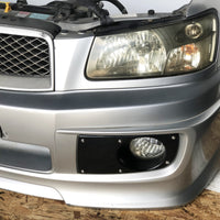 JDM SG5 03-05 Subaru Forester XT STi Front Clip with HID Headlights & Cross Sport Front Carbon Lip Sideskirt with Spats | Front Nose Cut | Cross Sport, Cross Sport Lip, Forester, Front End Conversion, SG5, STI, Subaru, Turbo | 1418