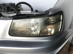 JDM SG5 03-05 Subaru Forester XT STi Front Clip with HID Headlights & Cross Sport Front Carbon Lip Sideskirt with Spats