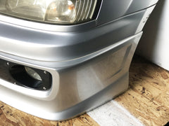 JDM SG5 03-05 Subaru Forester XT STi Front Clip with HID Headlights & Cross Sport Front Carbon Lip Sideskirt with Spats