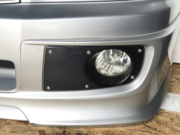 JDM SG5 03-05 Subaru Forester XT STi Front Clip with HID Headlights & Cross Sport Front Carbon Lip Sideskirt with Spats | Front Nose Cut | Cross Sport, Cross Sport Lip, Forester, Front End Conversion, SG5, STI, Subaru, Turbo | 1418