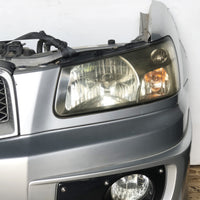 JDM SG5 03-05 Subaru Forester XT STi Front Clip with HID Headlights & Cross Sport Front Carbon Lip Sideskirt with Spats | Front Nose Cut | Cross Sport, Cross Sport Lip, Forester, Front End Conversion, SG5, STI, Subaru, Turbo | 1418