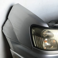 JDM SG5 03-05 Subaru Forester XT STi Front Clip with HID Headlights & Cross Sport Front Carbon Lip Sideskirt with Spats