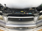 JDM SG5 03-05 Subaru Forester XT STi Front Clip with HID Headlights & Cross Sport Front Carbon Lip Sideskirt with Spats