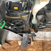 JDM SG5 03-05 Subaru Forester XT STi Front Clip with HID Headlights & Cross Sport Front Carbon Lip Sideskirt with Spats