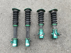 JDM Subaru Impreza WRX STI GDB 5x114.3 Spindles + Brembos + Tein Mono Flex 5X114.3 Ajustable Coilovers Springs Suspension