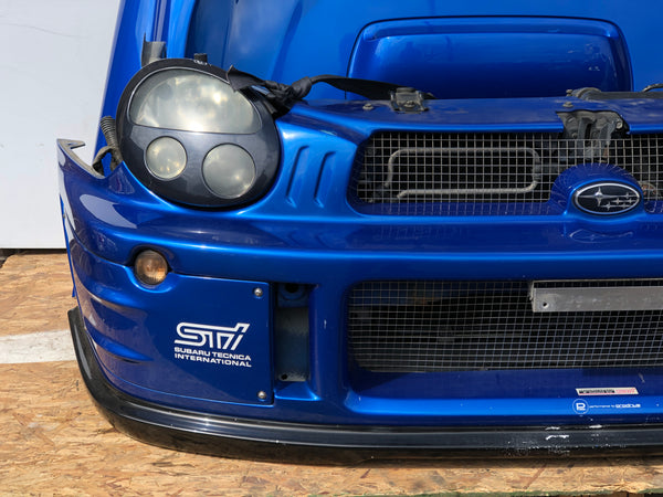 JDM Subaru Impreza WRX STi V7 Prodrive Bumper Headlights Fenders Hood Rear Bumper 2002-2003 | Front End Conversion | Bugeye Front end, Bugeye Prodrive, Impreza, Prodrive, STI, Subaru, WRX, WRX STI | 1601