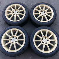 JDM 2005-2007 Subaru WRX STi Authentic Enkei Gold Rims ET53 Wheels 5X114.3 17x8JJ 215/45 R17 | Wheels and Rims | 5x114.3, Enkei, freeshipping | 1843