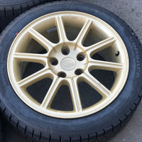 JDM 2005-2007 Subaru WRX STi Authentic Enkei Gold Rims ET53 Wheels 5X114.3 17x8JJ 215/45 R17 | Wheels and Rims | 5x114.3, Enkei, freeshipping | 1843