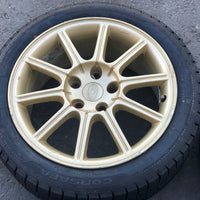 JDM 2005-2007 Subaru WRX STi Authentic Enkei Gold Rims ET53 Wheels 5X114.3 17x8JJ 215/45 R17 | Wheels and Rims | 5x114.3, Enkei, freeshipping | 1843