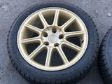 JDM 2005-2007 Subaru WRX STi Authentic Enkei Gold Rims ET53 Wheels 5X114.3 17x8JJ 215/45 R17 | Wheels and Rims | 5x114.3, Enkei, freeshipping | 1843