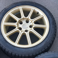 JDM 2005-2007 Subaru WRX STi Authentic Enkei Gold Rims ET53 Wheels 5X114.3 17x8JJ 215/45 R17 | Wheels and Rims | 5x114.3, Enkei, freeshipping | 1843