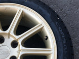 JDM 2005-2007 Subaru WRX STi Authentic Enkei Gold Rims ET53 Wheels 5X114.3 17x8JJ 215/45 R17 | Wheels and Rims | 5x114.3, Enkei, freeshipping | 1843
