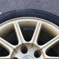 JDM 2005-2007 Subaru WRX STi Authentic Enkei Gold Rims ET53 Wheels 5X114.3 17x8JJ 215/45 R17 | Wheels and Rims | 5x114.3, Enkei, freeshipping | 1843