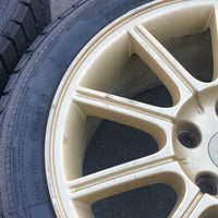 JDM 2005-2007 Subaru WRX STi Authentic Enkei Gold Rims ET53 Wheels 5X114.3 17x8JJ 215/45 R17