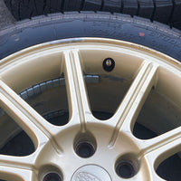 JDM 2005-2007 Subaru WRX STi Authentic Enkei Gold Rims ET53 Wheels 5X114.3 17x8JJ 215/45 R17