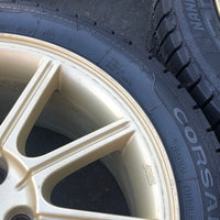 JDM 2005-2007 Subaru WRX STi Authentic Enkei Gold Rims ET53 Wheels 5X114.3 17x8JJ 215/45 R17