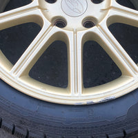 JDM 2005-2007 Subaru WRX STi Authentic Enkei Gold Rims ET53 Wheels 5X114.3 17x8JJ 215/45 R17