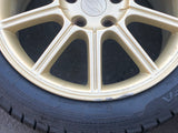 JDM 2005-2007 Subaru WRX STi Authentic Enkei Gold Rims ET53 Wheels 5X114.3 17x8JJ 215/45 R17