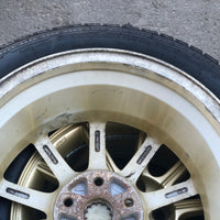 JDM 2005-2007 Subaru WRX STi Authentic Enkei Gold Rims ET53 Wheels 5X114.3 17x8JJ 215/45 R17