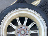 JDM 2005-2007 Subaru WRX STi Authentic Enkei Gold Rims ET53 Wheels 5X114.3 17x8JJ 215/45 R17