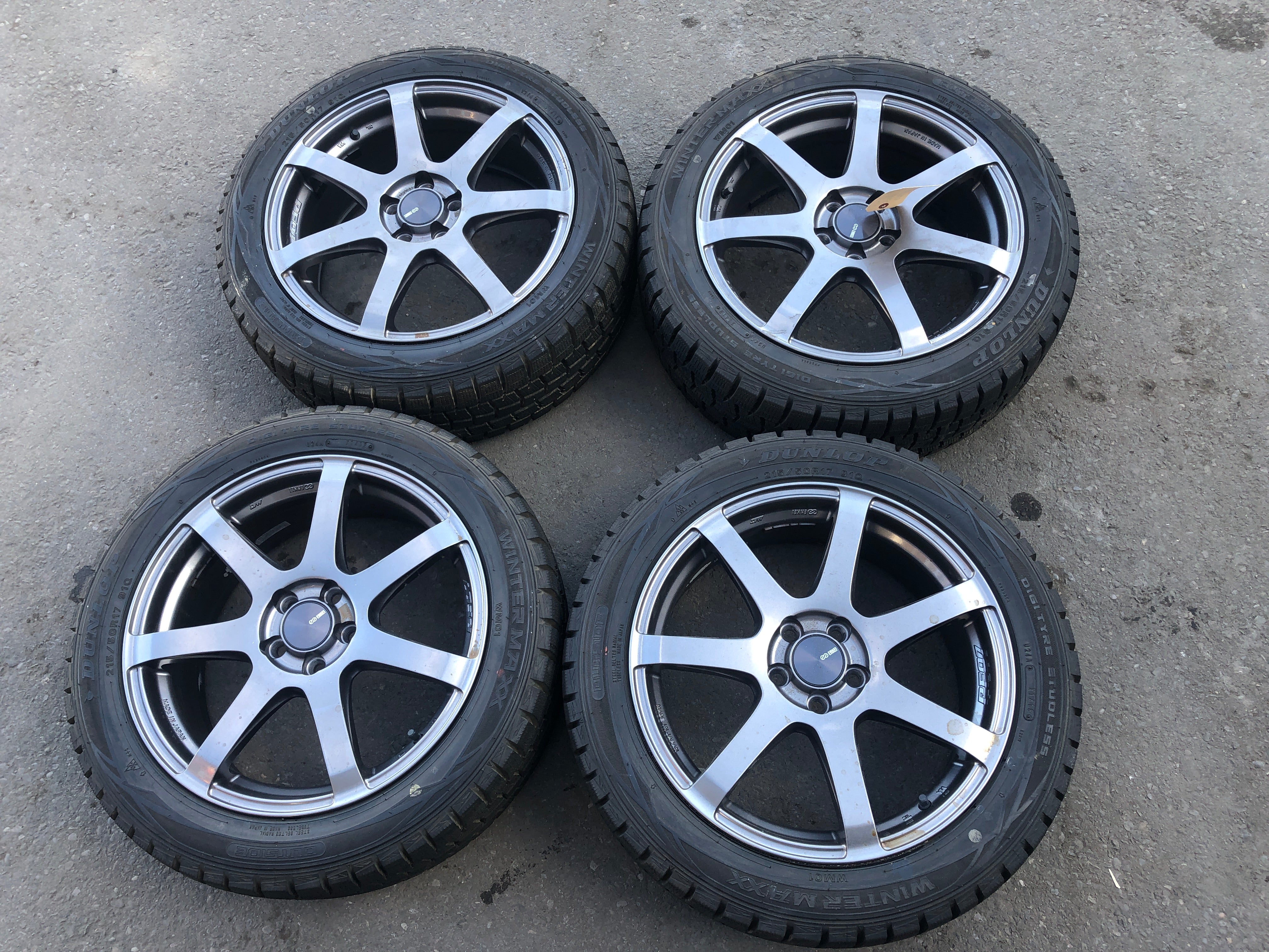 1844 ENKEI PF07 Rare Racing Wheels 17x7J +48 5x100 215/50