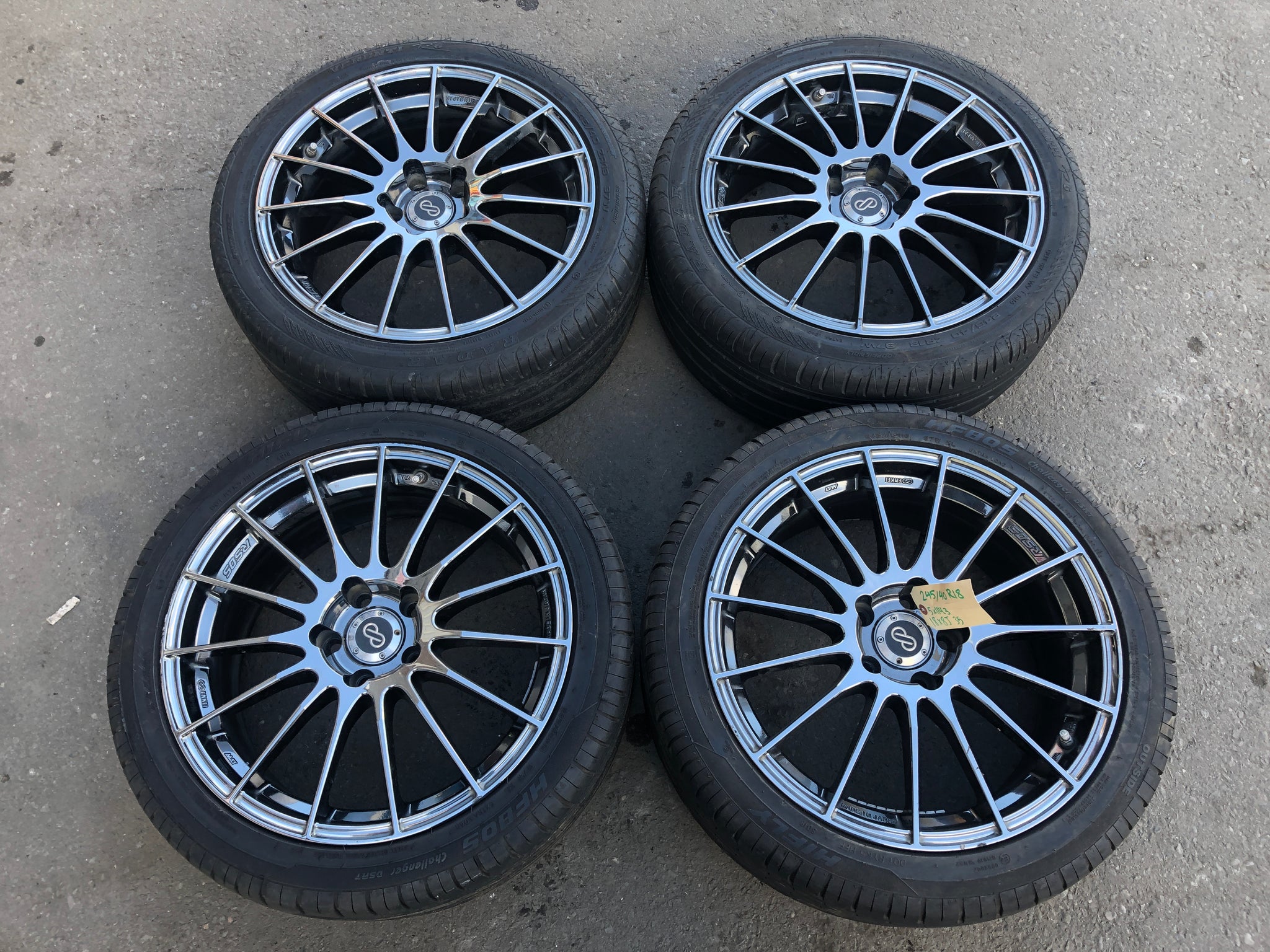 1846 | ENKEI RS05 Rare Racing Wheels 18x8J +35 5x114.3 245/40 R18