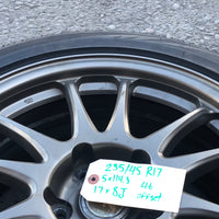 17x8J 5x114.3 46mm Offset 235/45 R17 Wheel (SET OF 4)