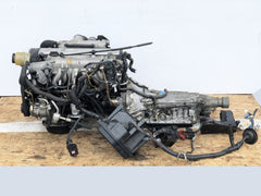 JDM TOYOTA 1JZGTE VVTI 2.5L TURBO ENGINE FRONT SUMP 1JZ MOTOR TRANS WIRING ECU