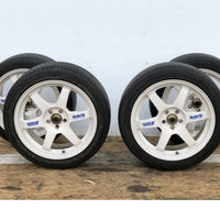 RAYS VOLK TE37 SAGA Forged Wheels White 17x7.5J +48 5x100 215/45 R17 | Wheels and Rims | 17 Inch, 17", 17x71/2JJ, 215/45 R17, 5x100, Subaru, Volk Racing, WRX | 1631