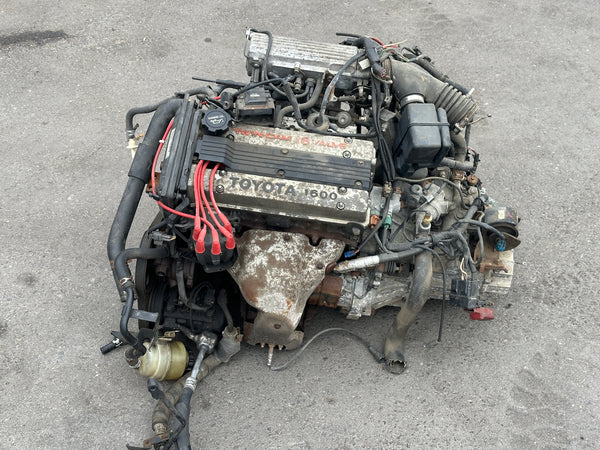 JDM 4A-GE TOYOTA LEVIN ENGINE 1.6L DOHC MOTOR 5 SPEED M/T TRANS | 4age, freeshipping | 2647