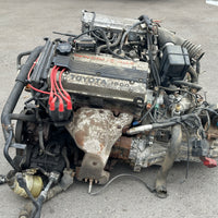 JDM 4A-GE TOYOTA LEVIN ENGINE 1.6L DOHC MOTOR 5 SPEED M/T TRANS | 4age, freeshipping | 2647