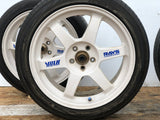 RAYS VOLK TE37 SAGA Forged Wheels White 17x7.5J +48 5x100 215/45 R17