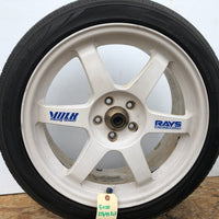 RAYS VOLK TE37 SAGA Forged Wheels White 17x7.5J +48 5x100 215/45 R17