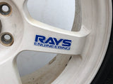 RAYS VOLK TE37 SAGA Forged Wheels White 17x7.5J +48 5x100 215/45 R17