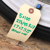 RAYS VOLK TE37 SAGA Forged Wheels White 17x7.5J +48 5x100 215/45 R17