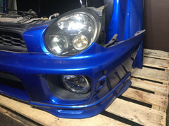 JDM Subaru Impreza WRX Sti GDA V7 Front End Conversion Headlights, Hood Bumper