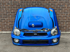 JDM Subaru Impreza WRX STi V7 Bumper Headlights Fenders Hood Bumper 2002-2003 Front End Conversion