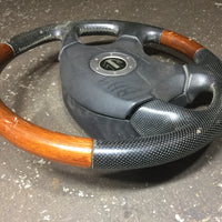 JDM OEM 03 BP9 Subaru Legacy Outback Momo Wood and Leather Steering Wheel Genuine | Steering Wheel | Leather, Legacy, MOMO Wood Grain, Outback, Subaru | 1043