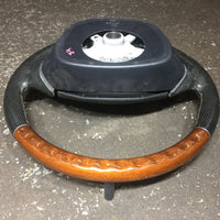 JDM OEM 03 BP9 Subaru Legacy Outback Momo Wood and Leather Steering Wheel Genuine | Steering Wheel | Leather, Legacy, MOMO Wood Grain, Outback, Subaru | 1043