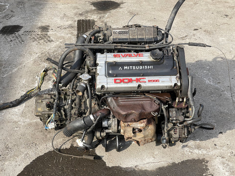 JDM Mitsubishi ENGINE 4G63 Turbo Engine 5 Speed Manual Transmission  CT9A 6 BOLTS CRANKSHAFT