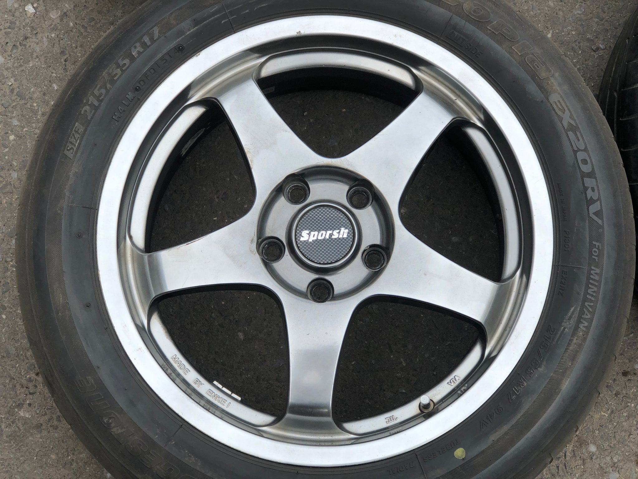1900 | ENKEI PF05 Rare Racing Wheels 17x7J +52 5x114.3 215/55 R17